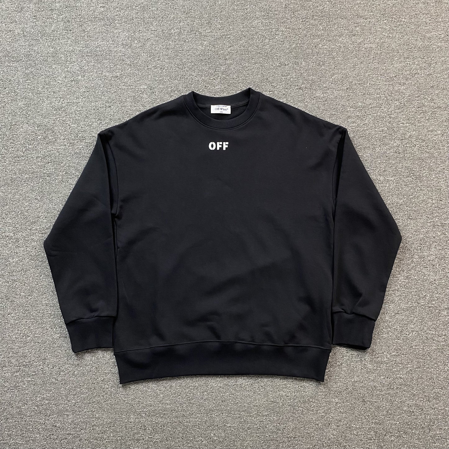 off-white-off-stamp-crewneck-black-Drip Store Argentina