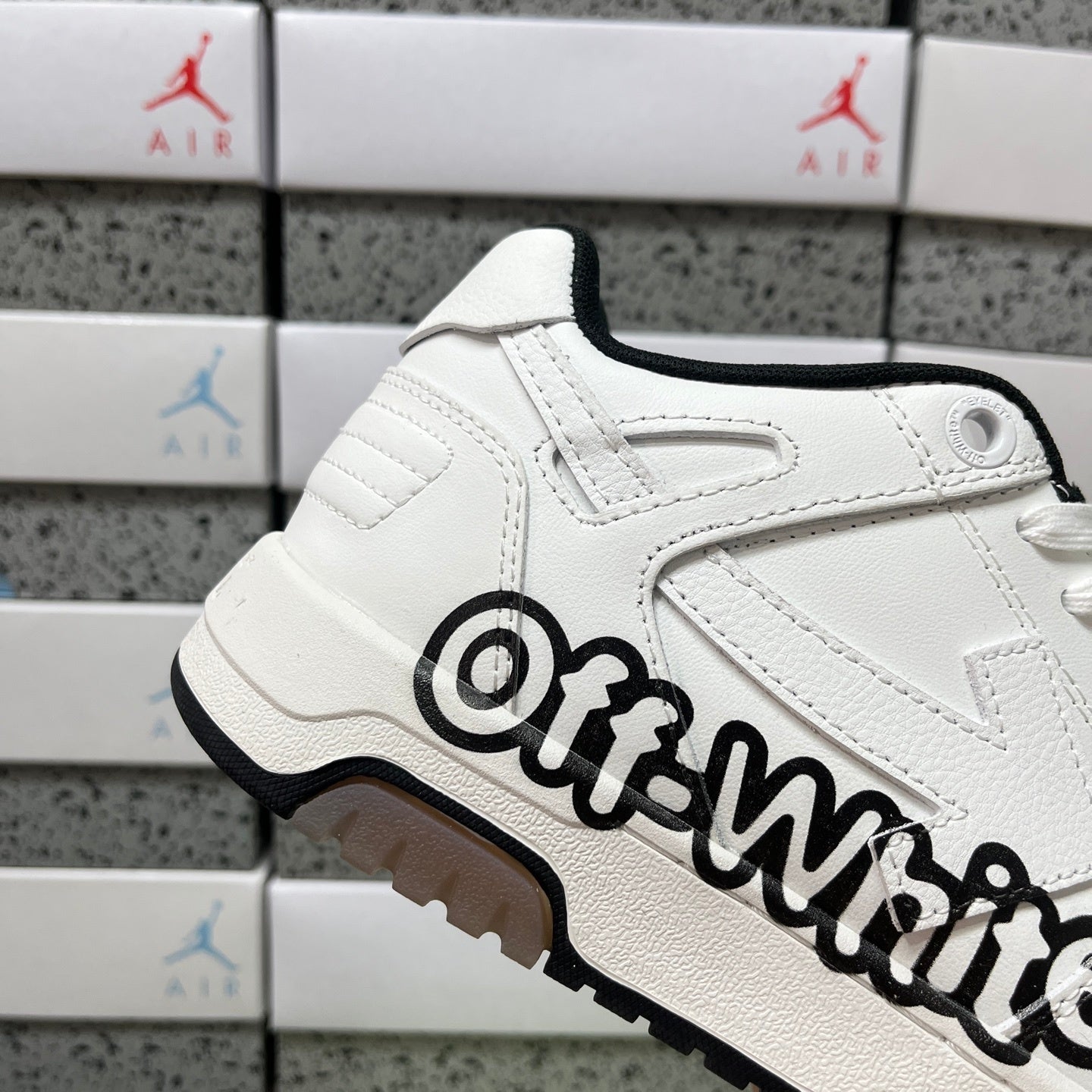 Off White Out Of Office Logo Print Blanco