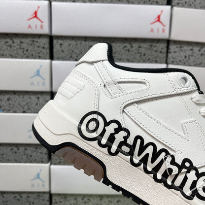 Off White Out Of Office Logo Print Blanco