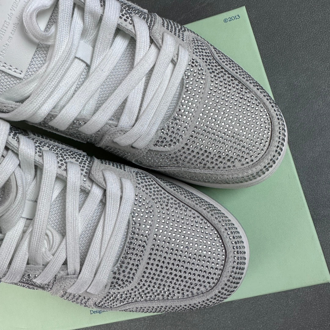 Off White Out Of Office Strass Plateada