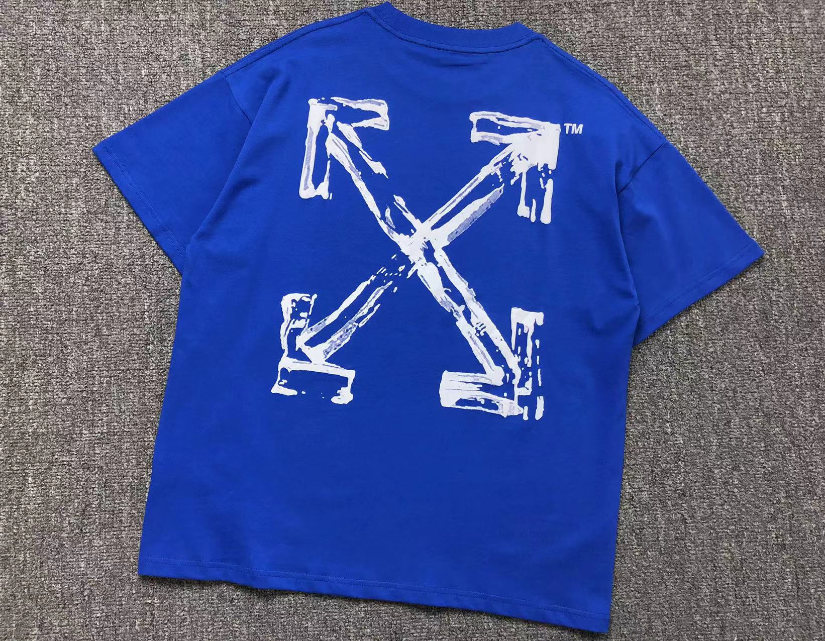 off-white-paint-arrow-tee-blue-Drip Store Argentina