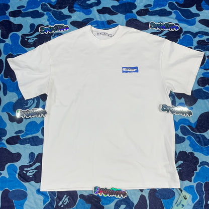 Remera Off White Paint Arrow Blanca