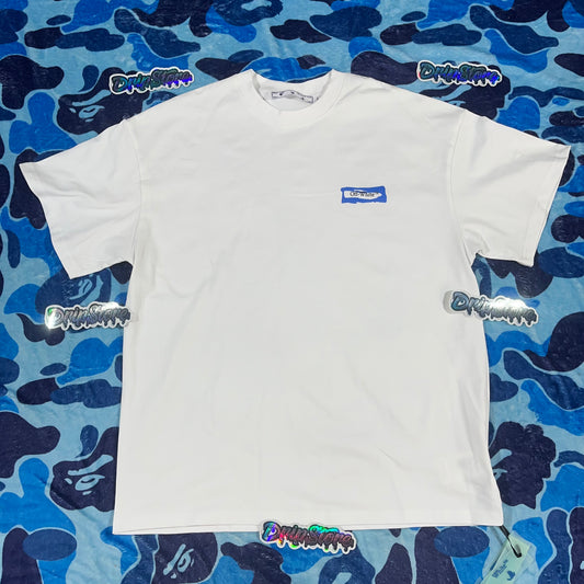 Remera Off White Paint Arrow Blanca