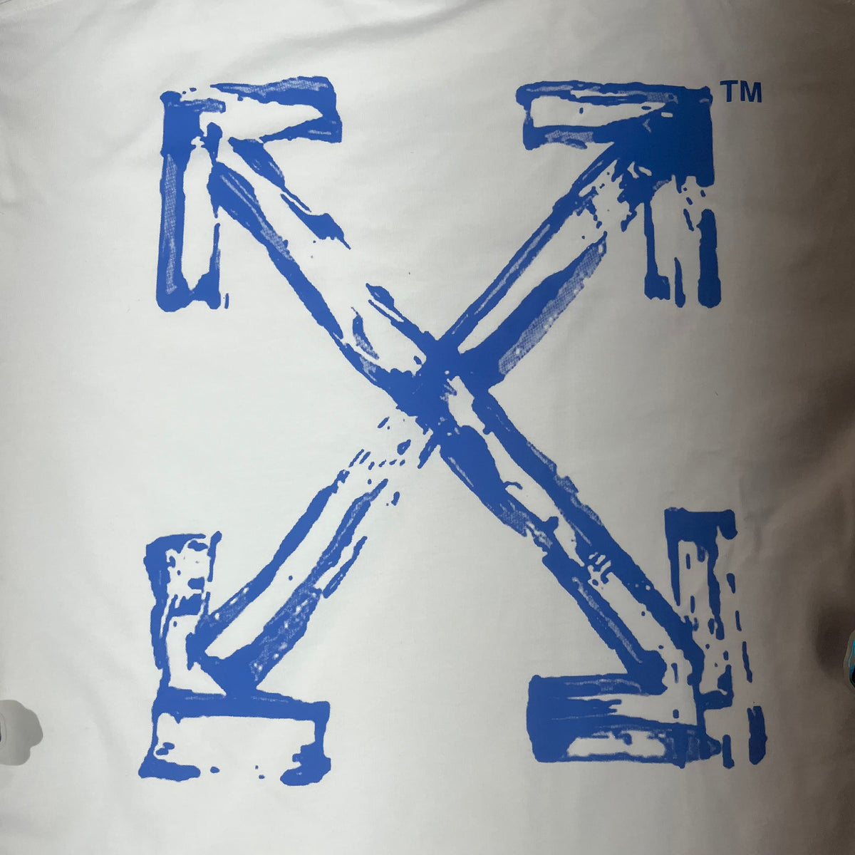 Remera Off White Paint Arrow Blanca