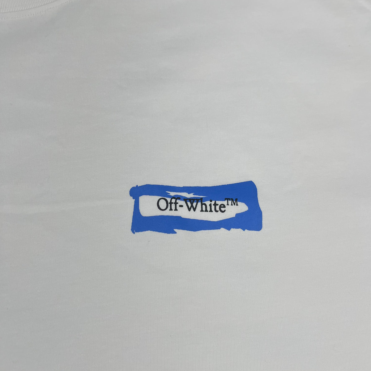 Remera Off White Paint Arrow Blanca