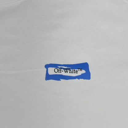 Remera Off White Paint Arrow Blanca