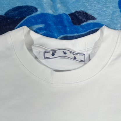 Remera Off White Paint Arrow Blanca