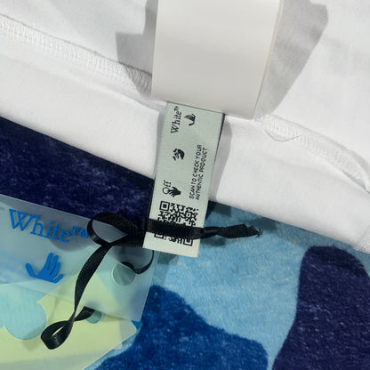 Remera Off White Paint Arrow Blanca