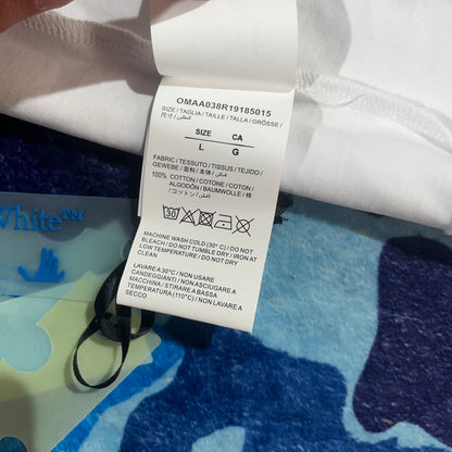 Remera Off White Paint Arrow Blanca