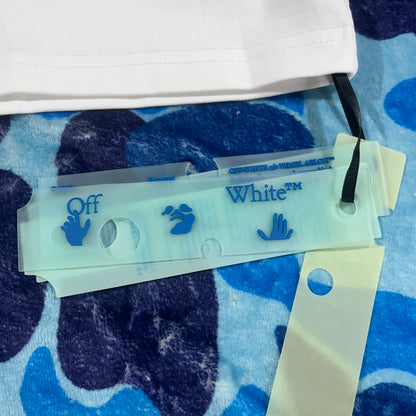Remera Off White Paint Arrow Blanca