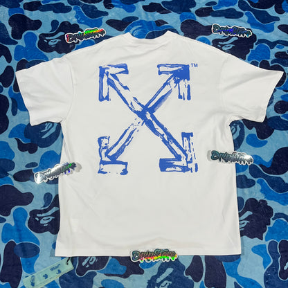 Remera Off White Paint Arrow Blanca
