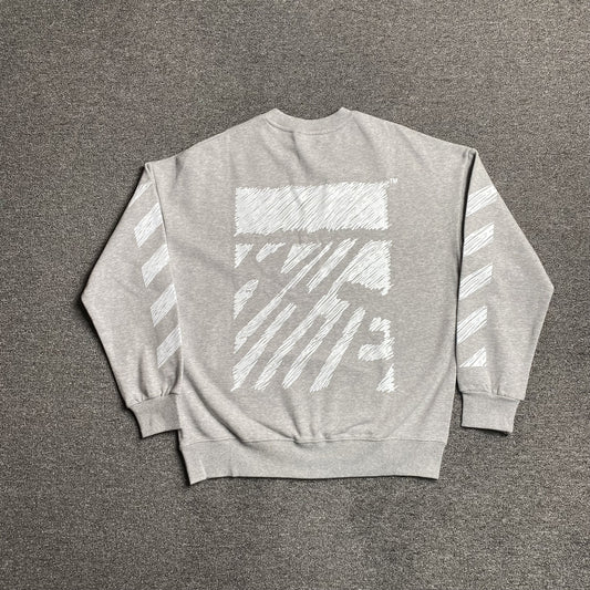 off-white-scribble-diag-crewneck-grey-Drip Store Argentina