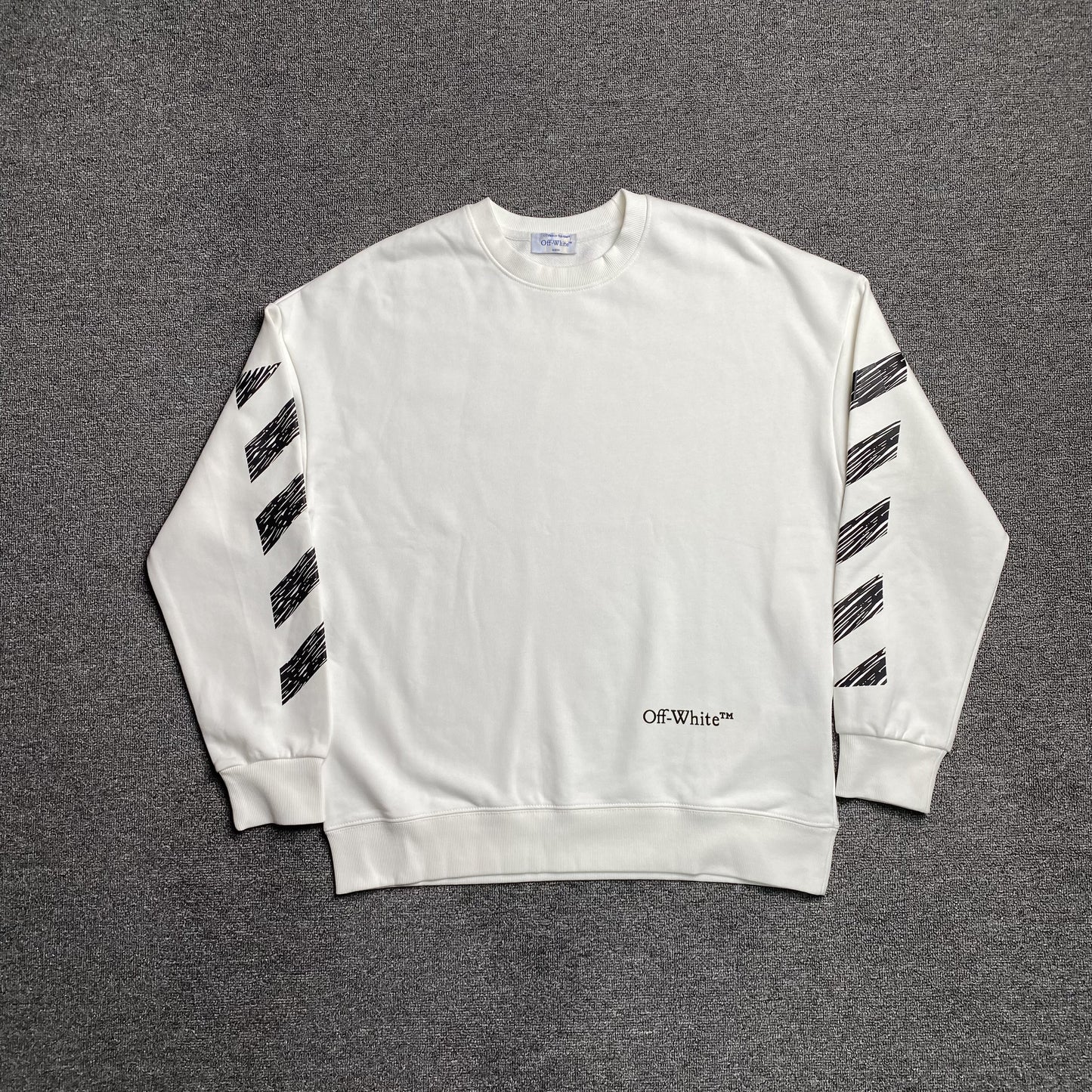 off-white-scribble-diag-crewneck-white-2-Drip Store Argentina
