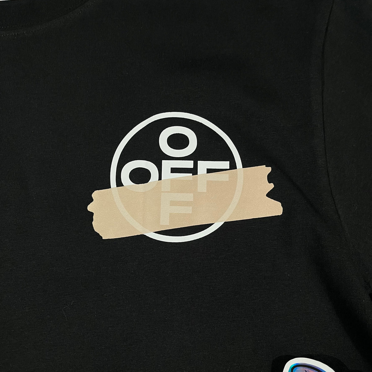Remera Off White Tape Arrows Negra
