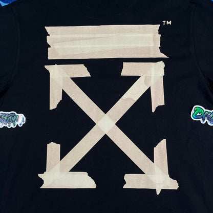 Remera Off White Tape Arrows Negra