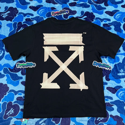 Remera Off White Tape Arrows Negra
