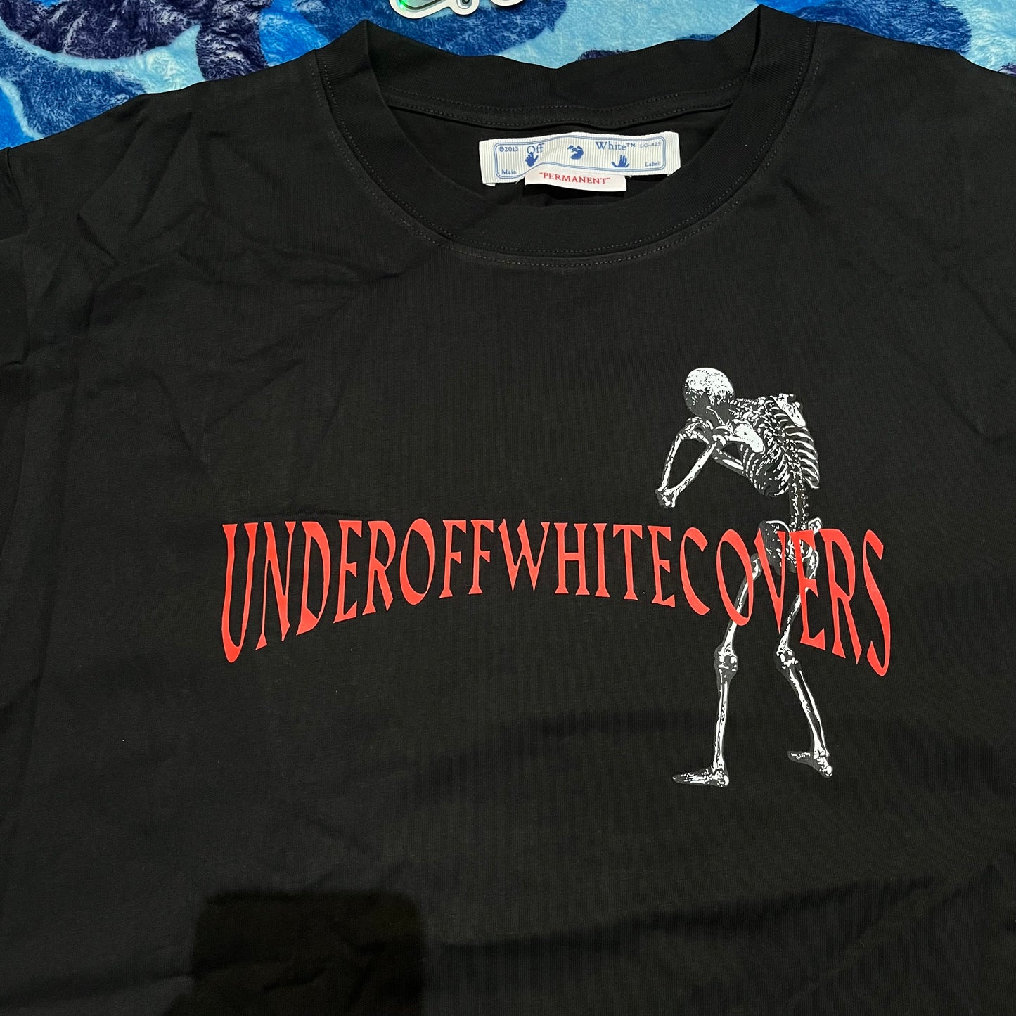 Remera Off White Undercover Skeleton Negra