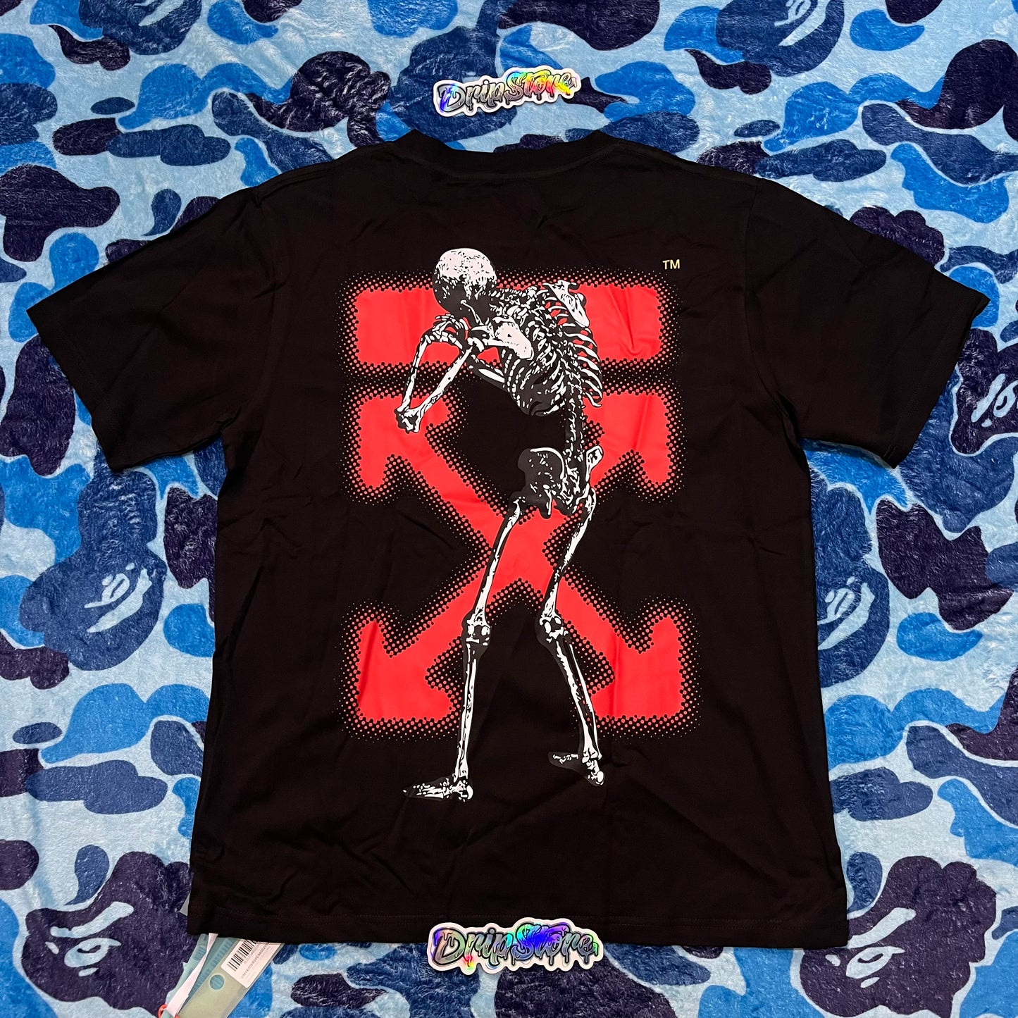 Remera Off White Undercover Skeleton Negra