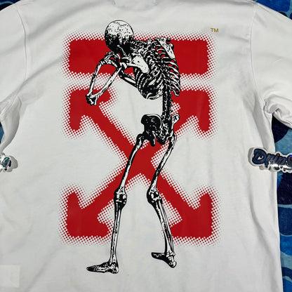 Remera Off White Undercover Skeleton Blanca