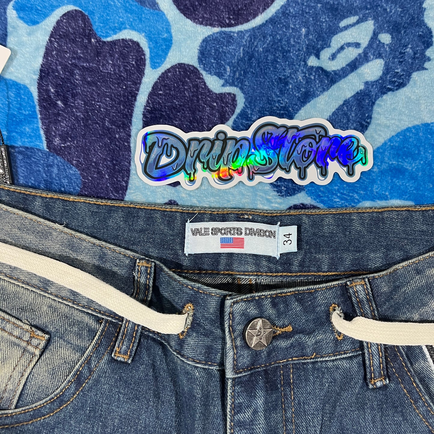 Pantalón Jean Vale Forever 1980s Painter Azul
