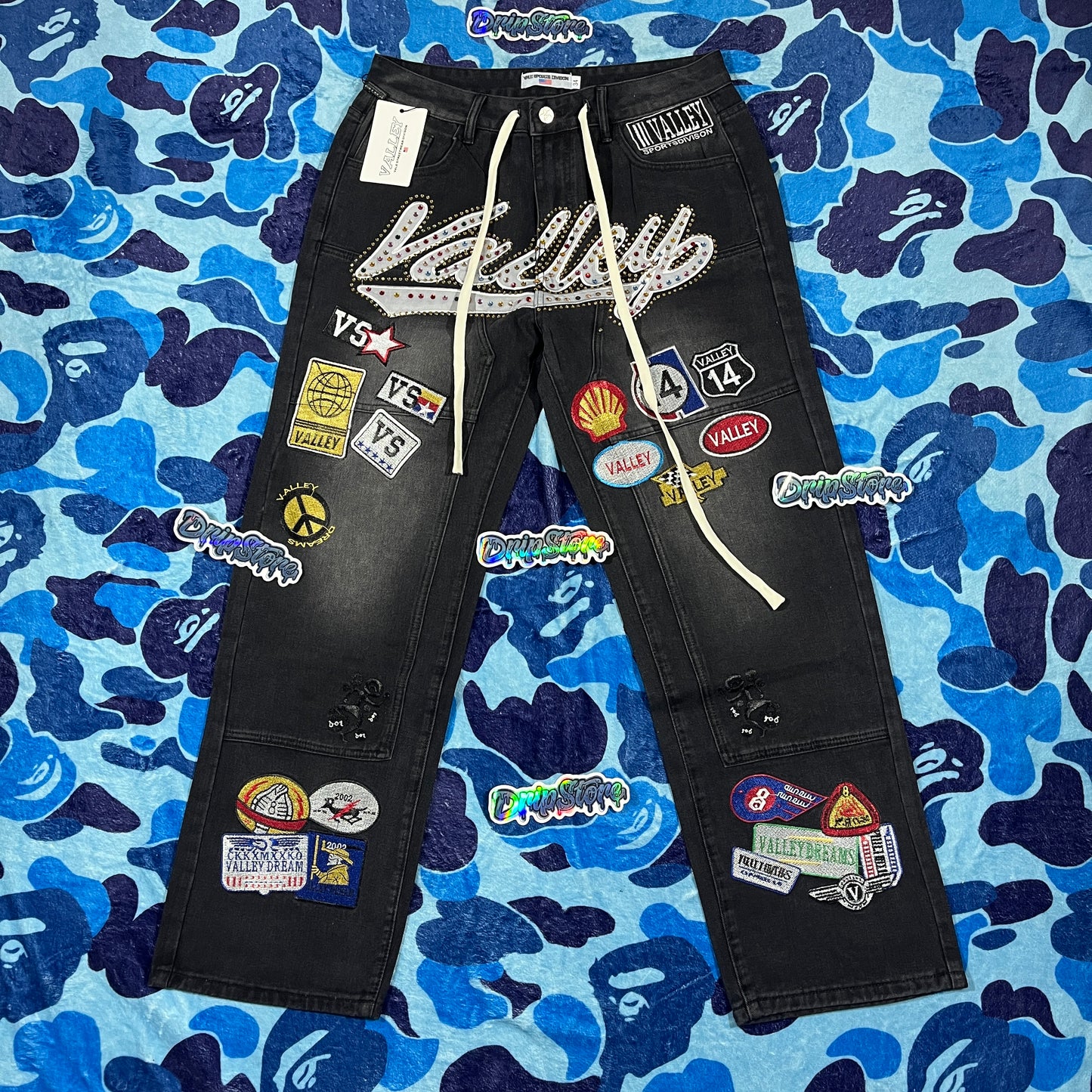 Pantalón Jean Vale Forever 1980s Painter Negro