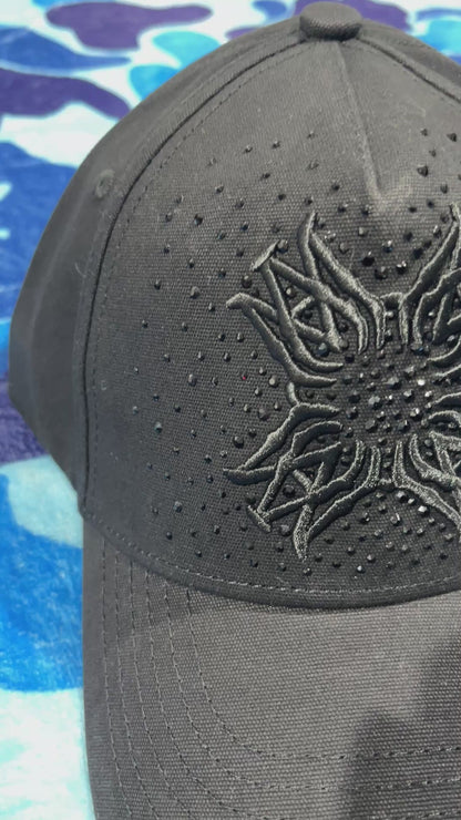 Gorra Amiri Qaud Brillos Negra/Negra