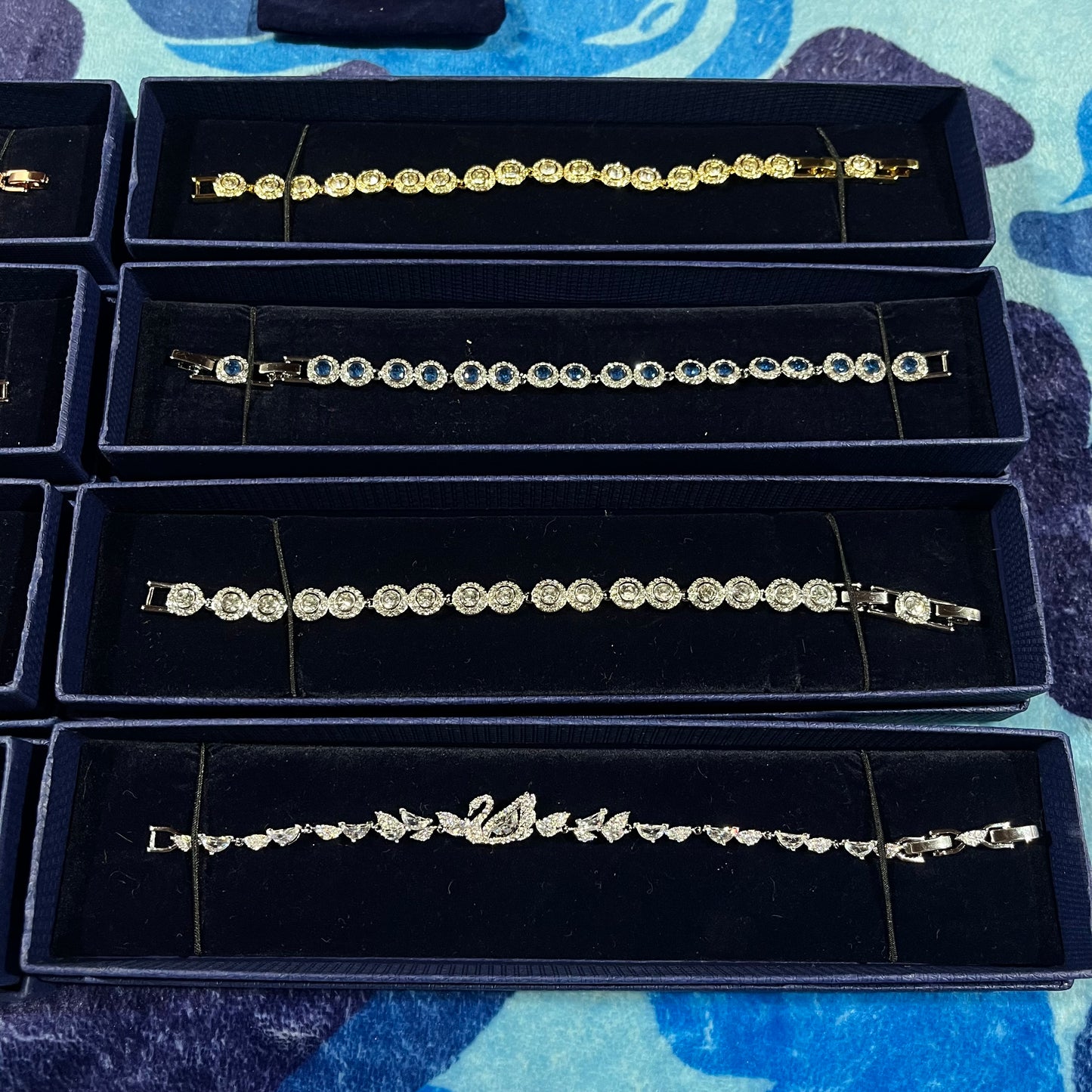 Pulsera Swarovski Angelic Plateada/Azul