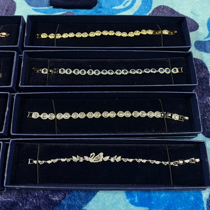 Pulsera Swarovski Angelic Plateada/Azul