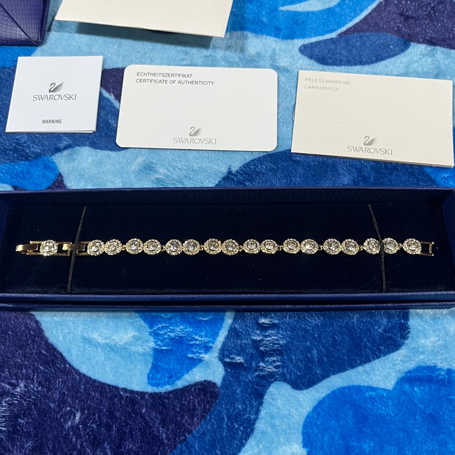 Pulsera Swarovski Angelic Dorada