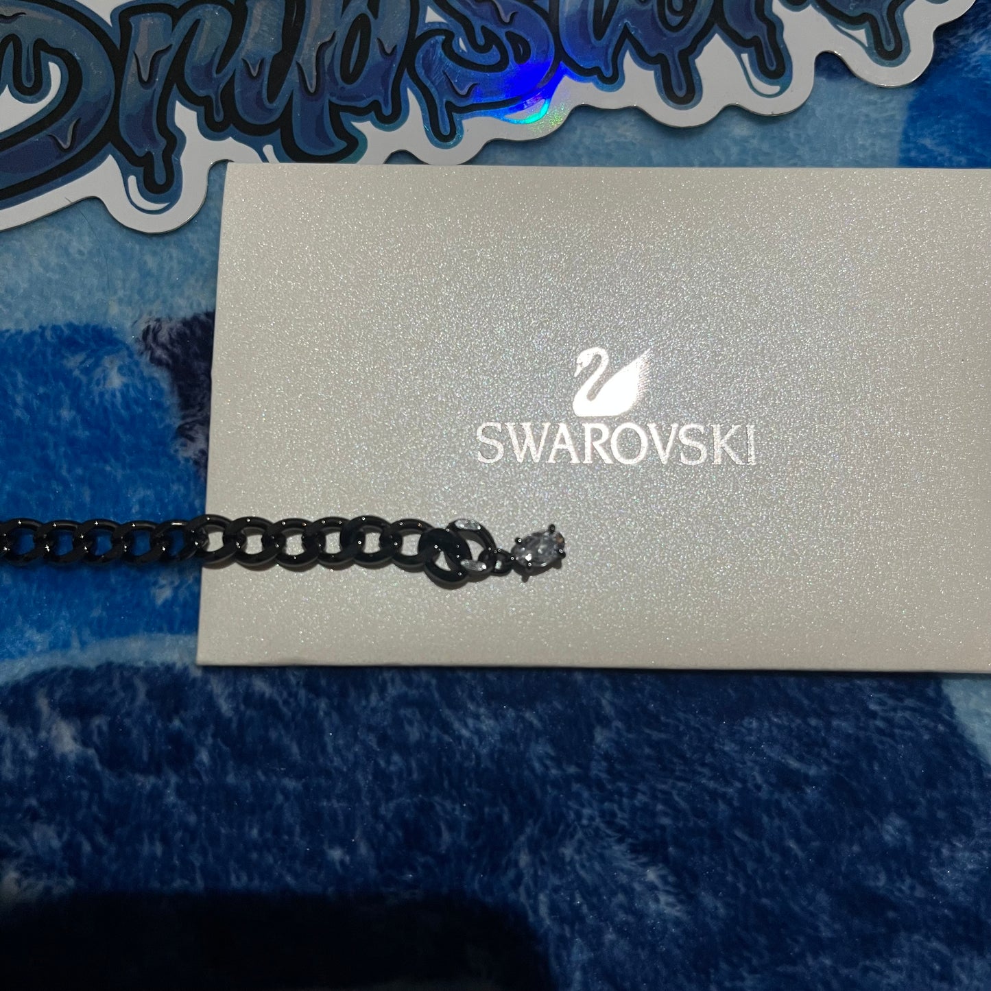 Pulsera Swarovski Millenia Negra Azul