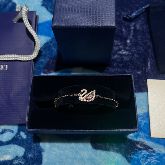 Pulsera Swarovski Swan Rose Gold
