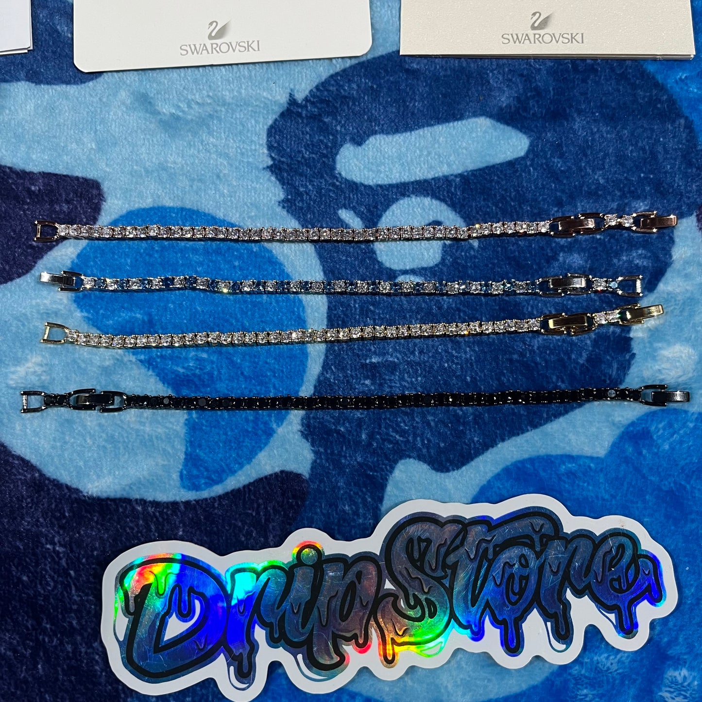 Pulsera Swarovski Tennis Dorada