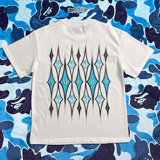 AMIRI ARGYLE TEE WHITE