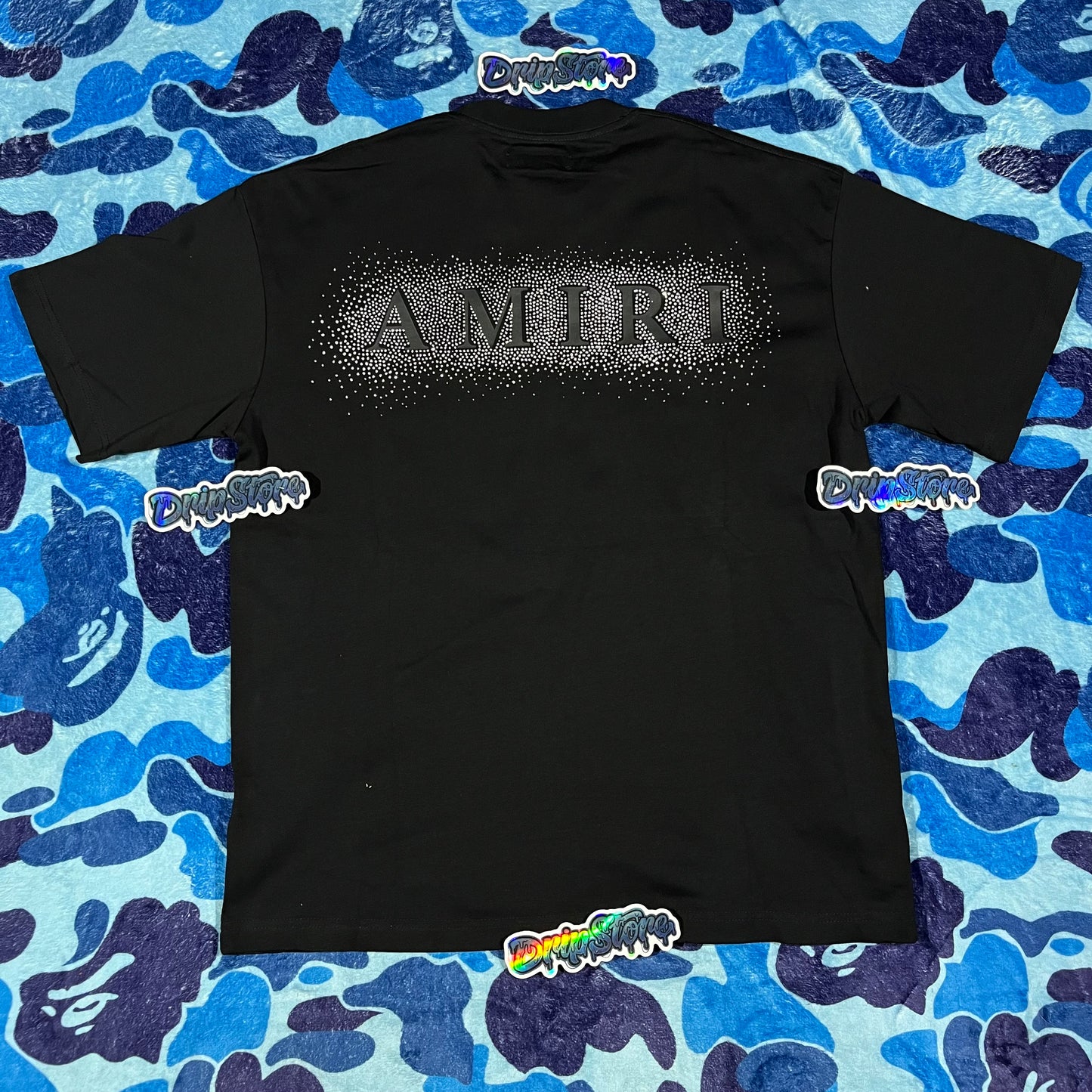 Remera Amiri Crystal Burst Negra