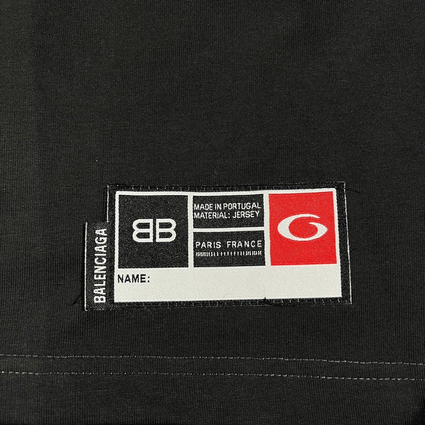 Remera Balenciaga Basketball Negra