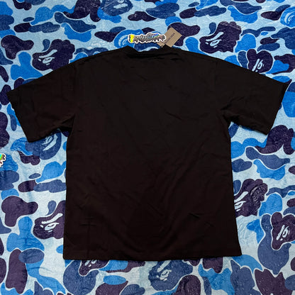 Remera Balenciaga Destroyed Flatground Negra