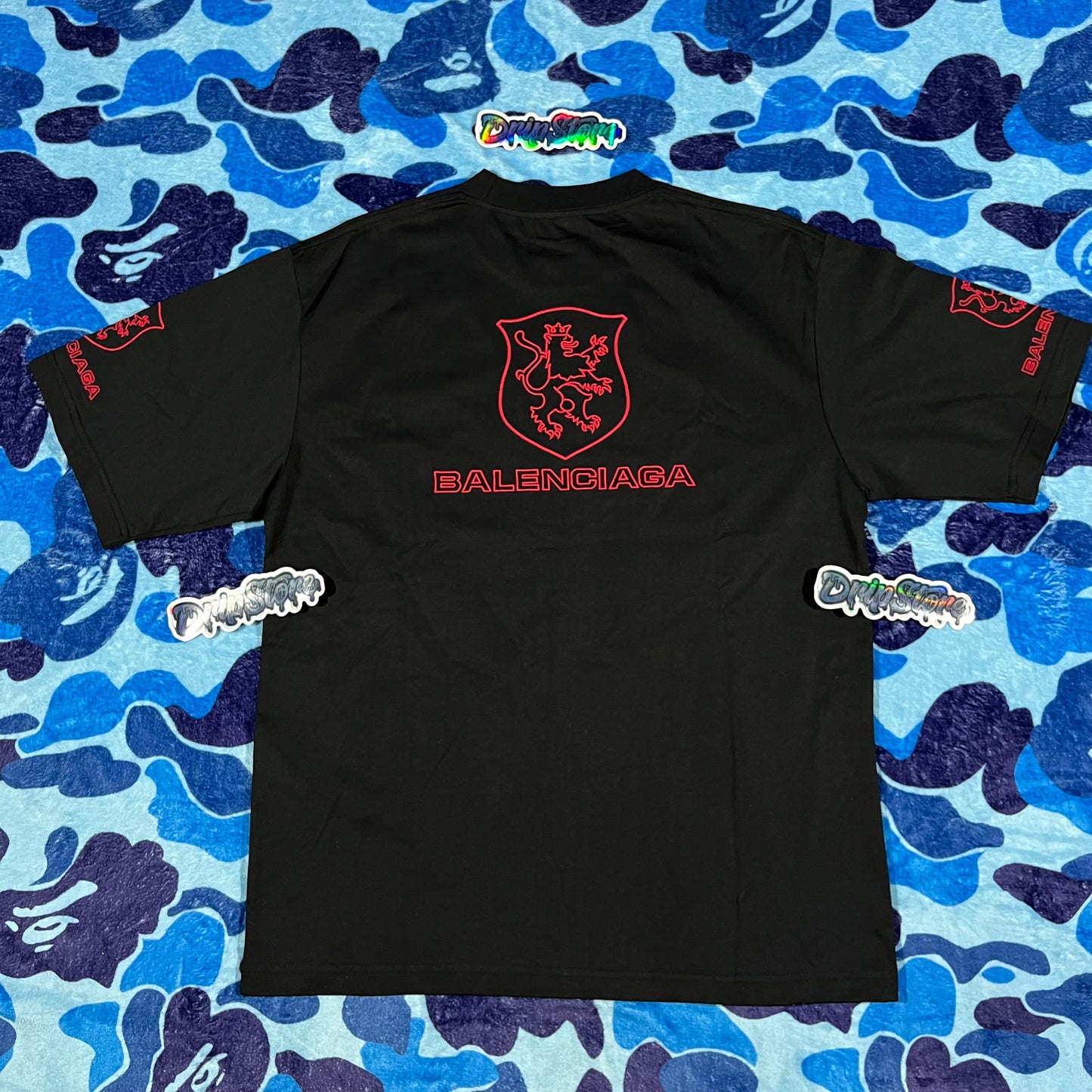 Remera Balenciaga Lion Club Negra