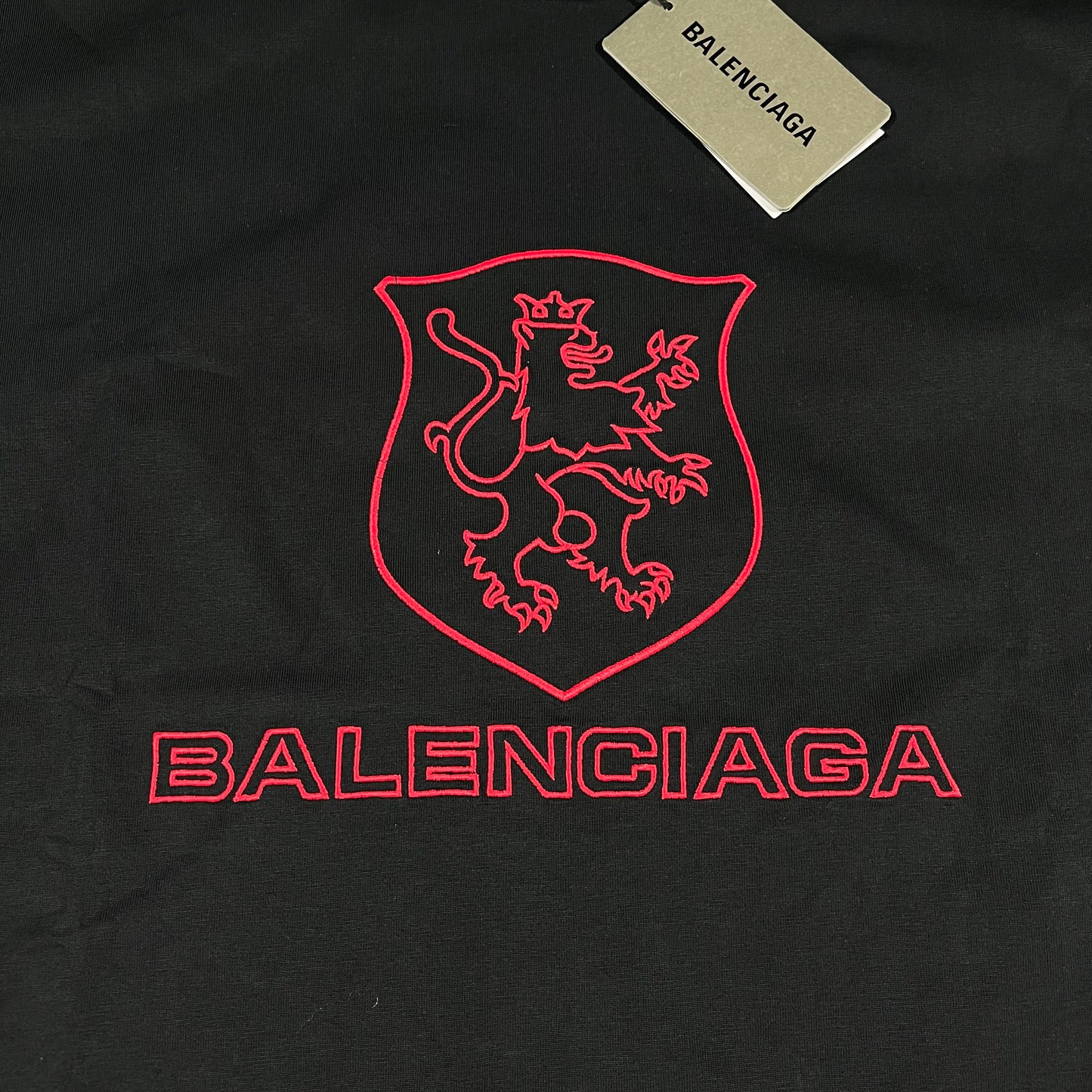 Remera Balenciaga Lion Club Negra