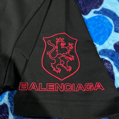 Remera Balenciaga Lion Club Negra