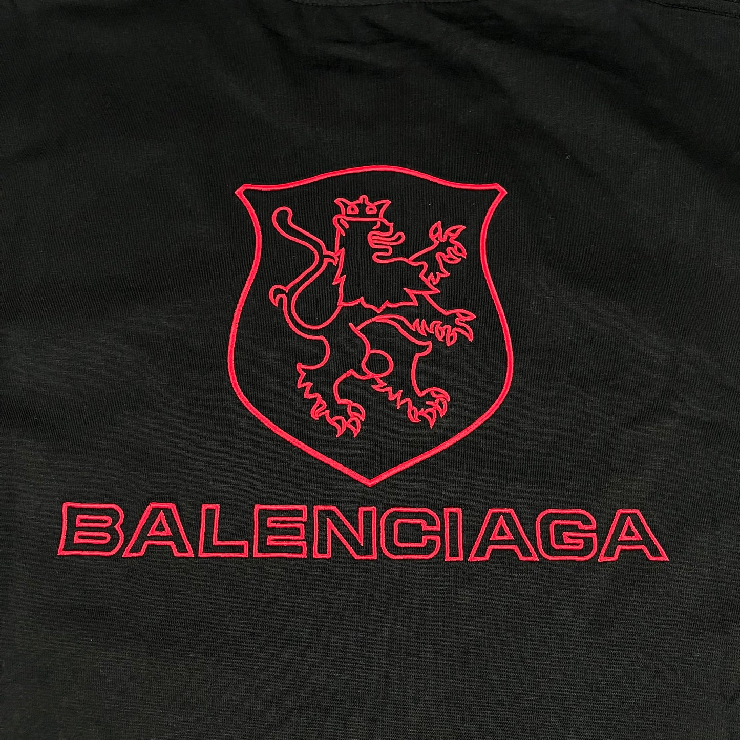 Remera Balenciaga Lion Club Negra