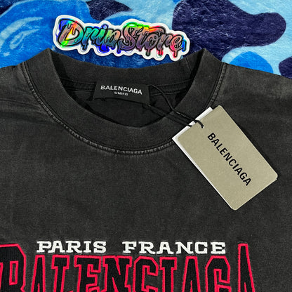 Remera Balenciaga Logo Print Negra