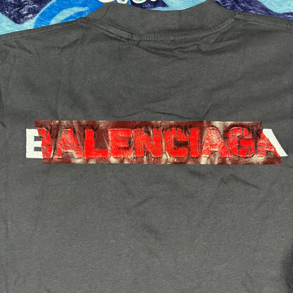 Remera Balenciaga Red Tape Negra