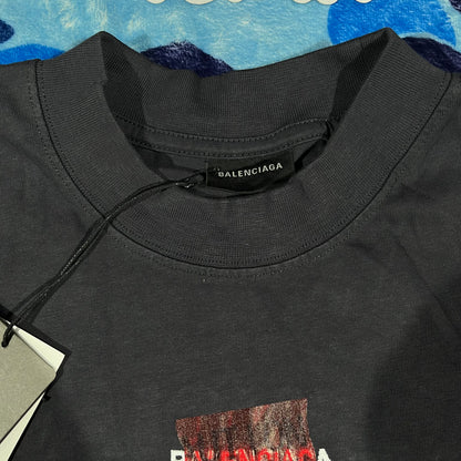 Remera Balenciaga Red Tape Negra
