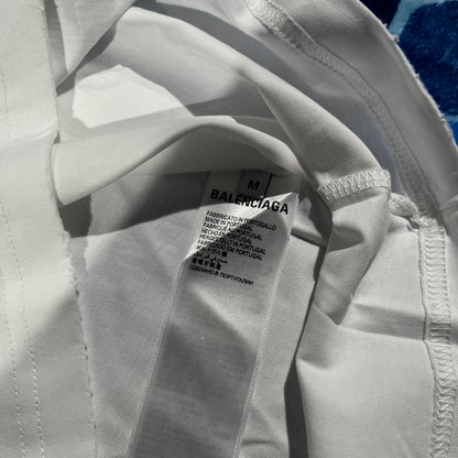 Remera Balenciaga New Tape Type Cinta Blanca