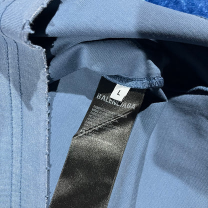 Remera Balenciaga Tape Type Cinta Azul