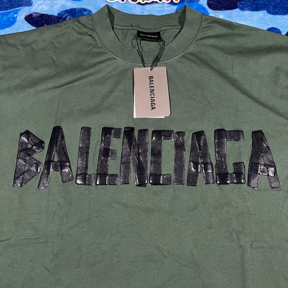 Remera Balenciaga New Tape Type Cinta Verde