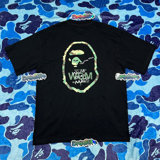 Remera Bape Woodland Camo WGM Negra L