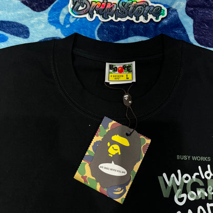 Remera Bape Woodland Camo WGM Negra L