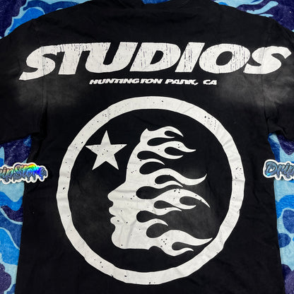 Remera Hellstar Cartoon Logo Negra M-XL