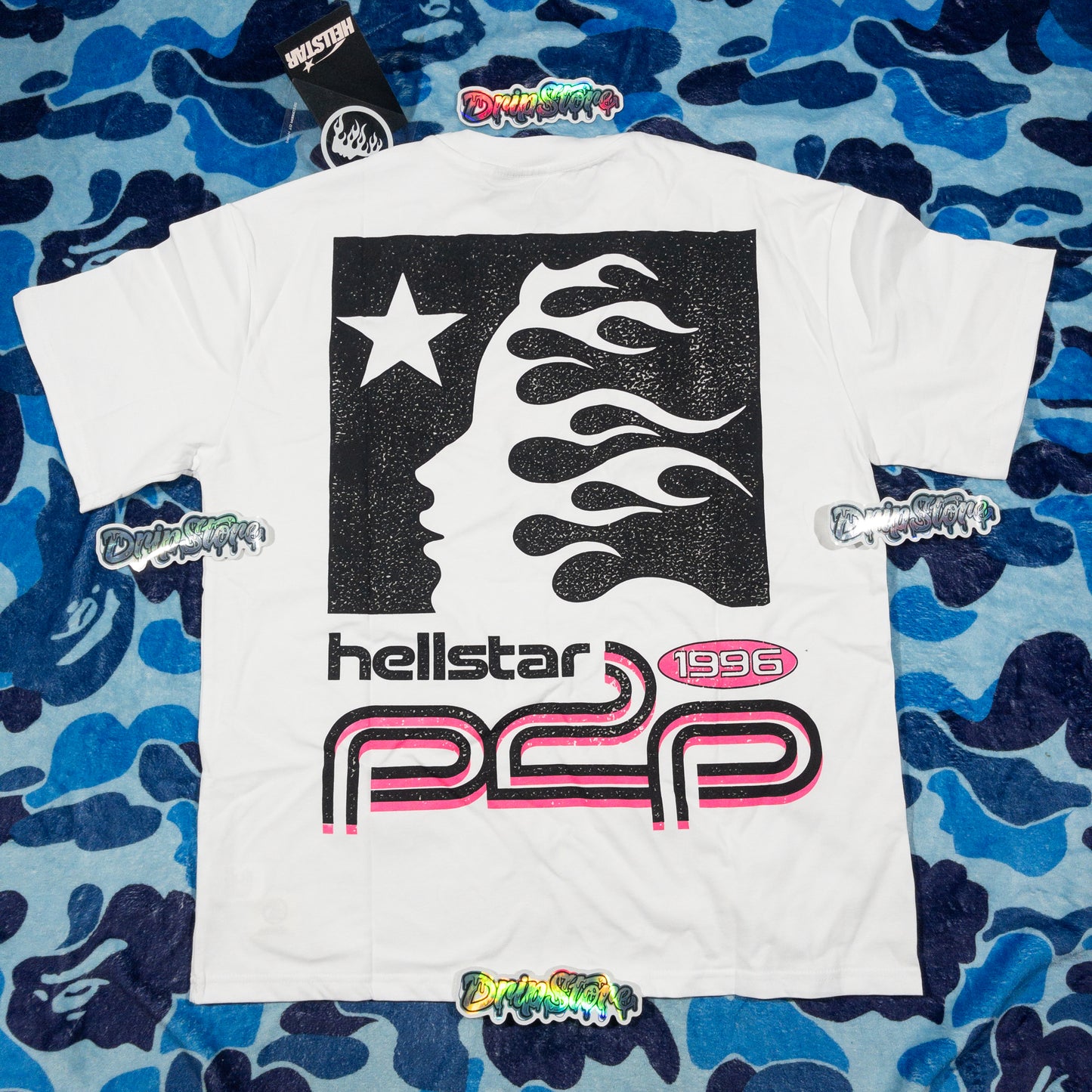 Remera Hellstar Sport Logo Blanca L